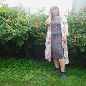 Floral LuLaRoe Julia dress